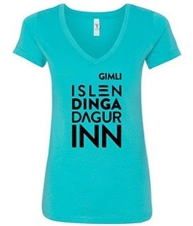Islendingadagurinn - Women's V-neck T-Shirt - Tahiti Blue