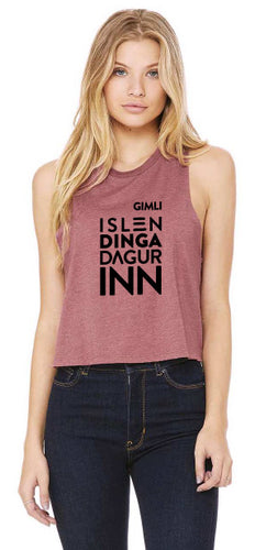 Islendingadagurinn - Women's Racerback Crop - Multiple Colors