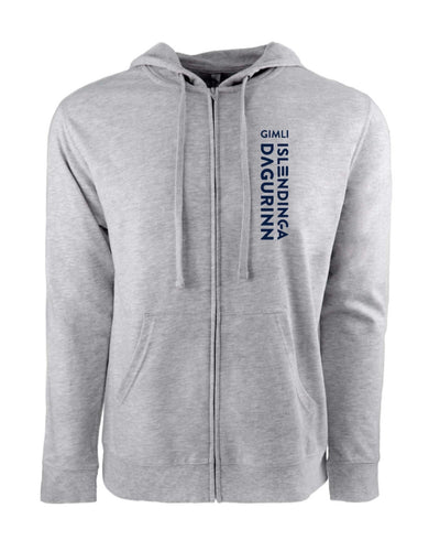 Islendingadagurinn - Fleece Zip Hoodie - Multiple Colors