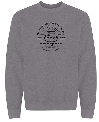 Viking Ship Sweater - Graphite Heather