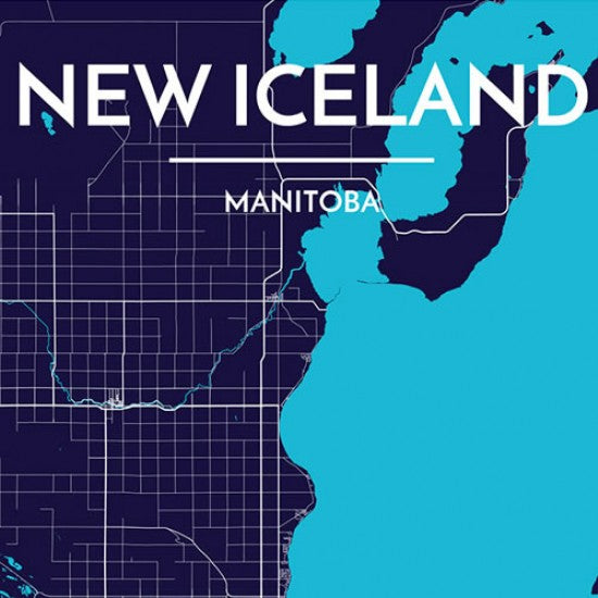 New Iceland - Map Print